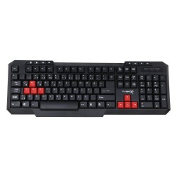 Turbox Resemble TR-X3 USB Kablolu Kırmızı/Siyah Multimedya Standart Q Klavye - 1