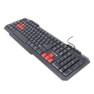 Turbox Resemble TR-X3 USB Kablolu Kırmızı/Siyah Multimedya Standart Q Klavye - 3