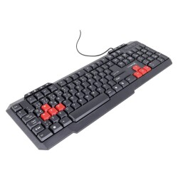 Turbox Resemble TR-X3 USB Kablolu Kırmızı/Siyah Multimedya Standart Q Klavye - 4