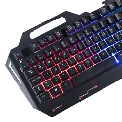 Turbox SniperNaga TR-GK101 USB Kablolu Gaming Standart Q Işıklı Metal Kasa Klavye - 4