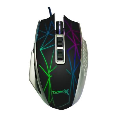 Turbox Sweeper TR-M5 2400Dpi Usb Kablolu Siyah Gri Gaming Optik Mouse RGB - 2