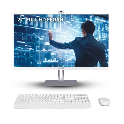 Turbox TAx1317 Intel Core i5 4440 8GB Ram 256GB SSD 27 inç Full HD BT Webcam WiFi All in One PC - 1