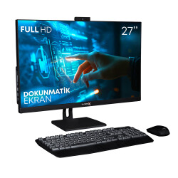 Turbox TAx1339 i5 4440 8GB Ram 512GB SSD 27 inç Full HD Dokunmatik BT Webcam WiFi All in One PC - 1