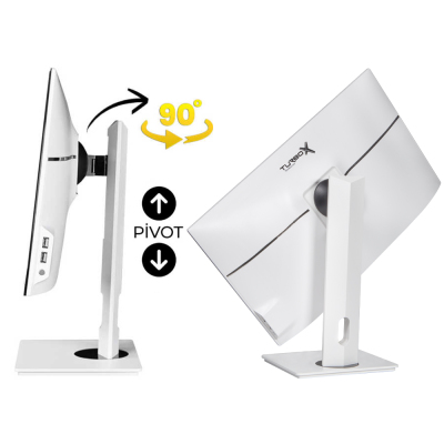 Turbox TAx1604 i5 12400 16GB DDR4 256GB M.2 NVMe 23.8 inç FHD Pivot BTH Webcam WiFi All in One PC - 4