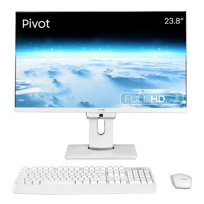 Turbox TAx1604 i5 12400 16GB DDR4 256GB M.2 NVMe 23.8 inç FHD Pivot BTH Webcam WiFi All in One PC - 1