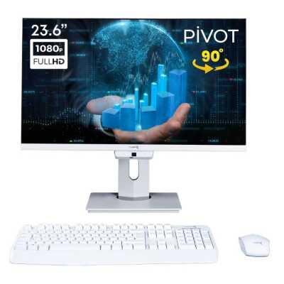 Turbox TAx1650 i7 7700HQ 16GB Ram 2TB SSD 23.6 inç FHD Pivot Webcam WiFi All in One PC - 1