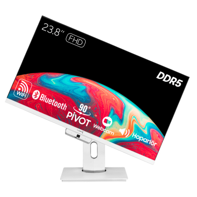 Turbox TAx1684 i5 14400 16GB DDR5 512GB NVMe 23.8 inç FHD Pivot WiFi BT Webcam Win11 Uyumlu AIO PC - 2