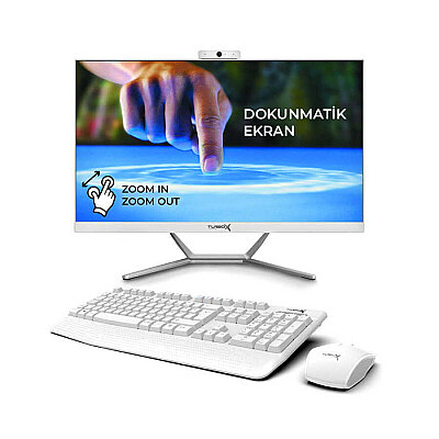 Turbox TAx1765 i5 9400 8GB Ram 256GB SSD 23.8 inç FHD Dokunmatik WiFi BT Webcam All in One PC - 1