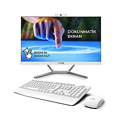 Turbox TAx1766 i5 9400 8GB Ram 512GB NVME 23.8 inç FHD Dokunmatik WiFi BT Webcam All in One PC - Turbox