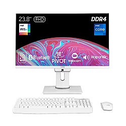 Turbox TAx1806 i5 1135G7 12GB Ram 512GB NVMe 23.8 inç FHD Pivot WiFi BT Webcam All in One PC - Turbox