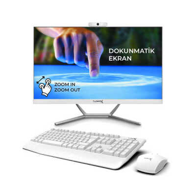 Turbox TAx1813 i5 4440 12GB Ram 256GB SSD 23.8 inç FHD Dokunmatik WiFi BT Webcam All in One PC - 1