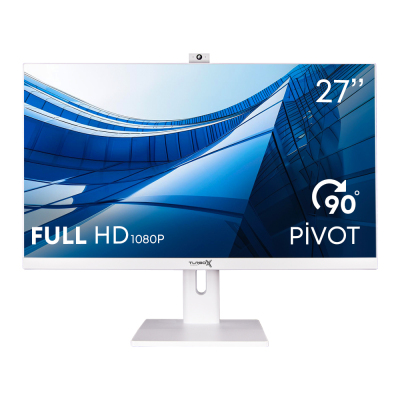 Turbox TAx1863 i5 14500 16GB DDR4 Ram 512GB NVMe 27 inç FHD Beyaz Pivot BT Webcam WiFi All in One PC - 1