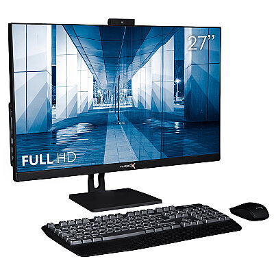Turbox TAx1864 i5 14500 16GB DDR4 Ram 512GB NVMe 27 inç FHD Siyah BT Webcam WiFi All in One PC - 1