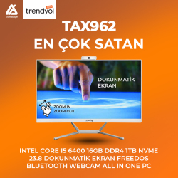 Turbox TAx962 Intel Core i5 6400 16GB DDR4 1TB NVMe 23.8 Dokunmatik Ekran BTH Webcam All in One PC - 3
