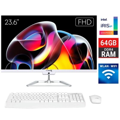 Turbox TAxPro13 i7 1265U 64GB DDR4 Ram 1TB SSD 23.6 inç FHD Bluetooth Webcam WiFi All in One PC - 1