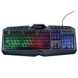 Turbox TR-GK102 USB Kablolu Gaming Standart Q Rainbow Aydınlatma Multimedia Klavye - 1