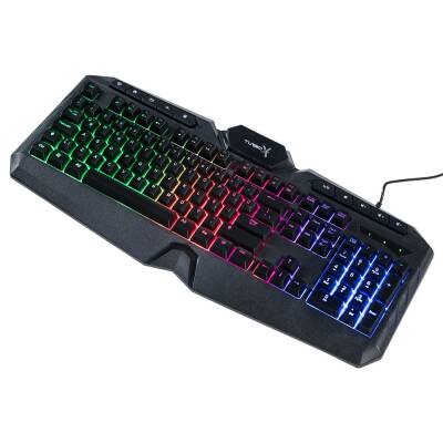 Turbox TR-GK102 USB Kablolu Gaming Standart Q Rainbow Aydınlatma Multimedia Klavye - 2