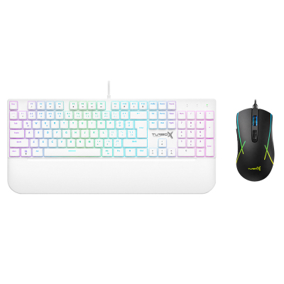 Turbox TR-MK10PD Mekanik Puding B.Switch Rainbow Beyaz Klavye Turbox TR-M5 3200Dp Mouse Bundle Set - 1