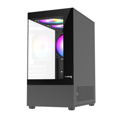 Turbox Trace Akvaryum Cam Tasarım Siyah 3XARGB Fan 300W PSU USB 3.0 ATX Oyuncu Bilgisayar Kasası - 3