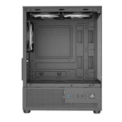 Turbox Trace Akvaryum Cam Tasarım Siyah 3XARGB Fan 300W PSU USB 3.0 ATX Oyuncu Bilgisayar Kasası - 5