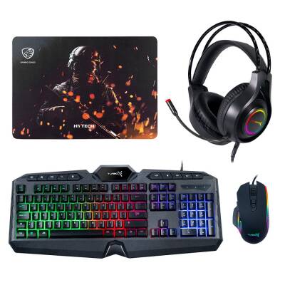 Turbox TRX-104 Bundle Klavye Mouse Kulaklık Mousepad Oyuncu Seti - 1