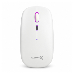 Turbox TRX-15M Dual Mode Wireless + Bluetooth Beyaz RGB Optik Mouse - Turbox (1)