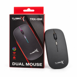 Turbox TRX-15M Dual Mode Wireless + Bluetooth Siyah RGB Optik Mouse - Turbox