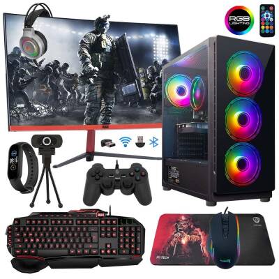 Turbox Tx1187 i5 4440 16GB Ram 256GB SSD 1TB HDD 4GB GTX1050Ti 23.6 inç 165Hz Curved Oyuncu Bilgisayarı - 1