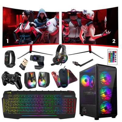 Turbox Tx1939 i5 4440 16GB Ram 256GB SSD 4GB GT740 23.6 DUAL Monitör Oyun Hazır Sistem - 1