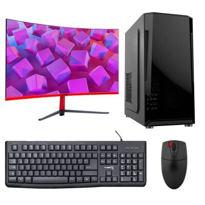 Turbox Tx3054 i7 3770 16GB Ram 512GB M.2 NVMe SSD 27 inç Curved Monitör Masaüstü Ev Ofis Bilgisayarı - 1