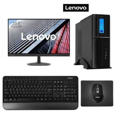 Turbox Tx3118 i7 4770 16GB Ram 512GB M2 NVMe SSD 23.8 inç Lenovo Monitör Slim Ofis Hazır Sistem - 1