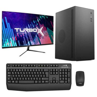 Turbox Tx3408 i3 10100F 8GB Ram 256GB M.2 NVMe SSD 2GB R5 230 Ekran Kartı 23.6 Monitör Masaüstü Ev Ofis Hazır Sistem - 1