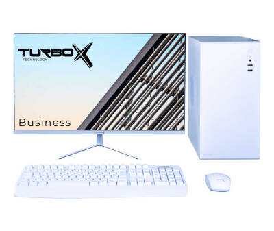 Turbox Tx3613 i5 2400 8GB Ram 256GB SSD 23.8 Monitör Beyaz Masaüstü Ev Ofis Hazır Sistem - 1