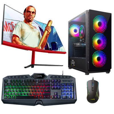 Turbox Tx4111 i5 3470 16GB Ram 1TB SSD 4GB GTX1050Ti 23.6 Curved Monitör Oyun Hazır Sistem - 1