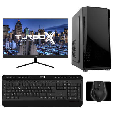 Turbox Tx4344 i3 13100 8GB DDR4 512GB NVMe SSD 21.5 inç Monitör Masaüstü Ev Ofis Hazır Sistem - 1