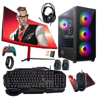 Turbox Tx4396 i5 6400 16GB Ram 512GB SSD 4GB RX560 23.6 inç Curved Oyun Hazır Sistem - 1