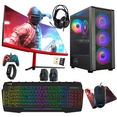Turbox Tx4410 i7 3770 16GB Ram 1TB SSD 4GB RX560 27 inç Curved Oyun Hazır Sistem - 1