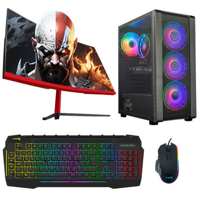 Turbox Tx4454 Ryzen 5 4500 16GB DDR4 512GB NVMe 8GB RTX 2060 SUPER 23.6 inç Curved Oyun Hazır Sistem - 1