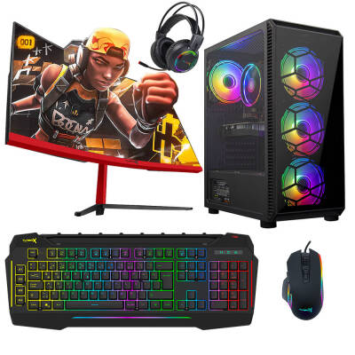 Turbox Tx4555 Intel Core i7 3770 16GB Ram 2TB SSD 4GB GTX750Ti GDDR5 27 Curved Monitör Oyun Hazır Sistem - 1