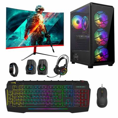 Turbox Tx4642 AMD Ryzen 5 3600 16GB Ram 512GB SSD 4GB GTX750Ti 23.6 Curved Oyun Hazır Sistem - 1