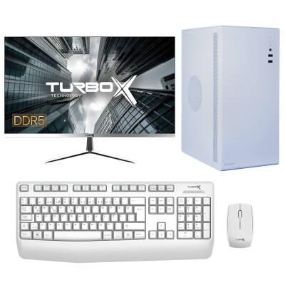 Turbox Tx4763 Intel Core i7 13700 16GB DDR5 Ram 1TB NVMe 23.8 inç FHD Monitör Ofis Hazır Sistem - 1