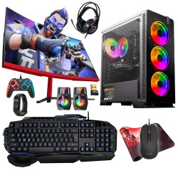 Turbox Tx4787 i5 10400F 16GB Ram 1TB SSD 4GB RX550 GDDR5 23.6 Curved Oyun Hazır Sistem - 1