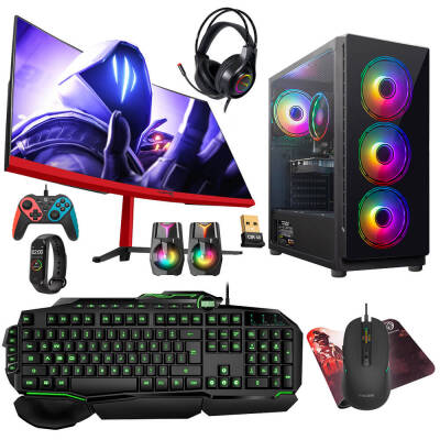 Turbox Tx4820 i7 2600 16GB Ram 1TB SSD 4GB RX560 GDDR5 Ekran Kartı 23.6 Curved Monitör Oyun Hazır Sistem - 1