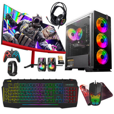 Turbox Tx4823 i7 2600 16GB Ram 1TB SSD 8GB RX580 GDDR5 Ekran Kartı 23.6 Curved Monitör Oyun Hazır Sistem - 1