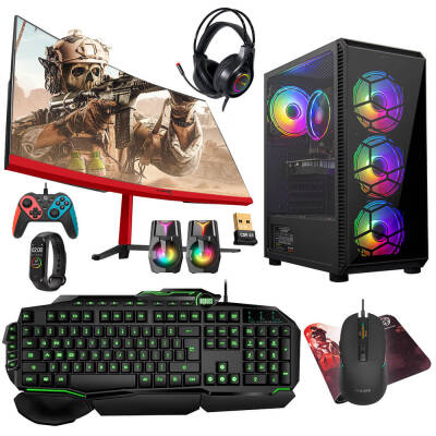 Turbox Tx4826 i7 2600 16GB Ram 1TB SSD 4GB GT740 GDDR5 Ekran Kartı 23.6 Curved Monitör Oyun Hazır Sistem - 1