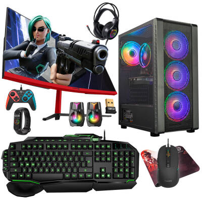 Turbox Tx4830 i7 2600 16GB Ram 1TB SSD 4GB GTX750Ti GDDR5 Ekran Kartı 27 Curved Monitör Oyun Hazır Sistem - 1