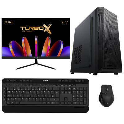 Turbox Tx4868 Intel Core i3 12100 16GB DDR5 Ram 1TB NVMe 21.5 inç FHD Monitör Ofis Hazır Sistem - 1
