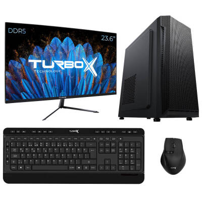 Turbox Tx4881 Intel Core i3 12100 32GB DDR5 Ram 1TB NVMe 23.6 inç FHD Monitör Ofis Hazır Sistem - 1
