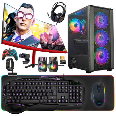 Turbox Tx4999 i5 4440 16GB Ram 1TB SSD 4GB GTX1650 27 Curved Oyun Hazır Sistem - 1
