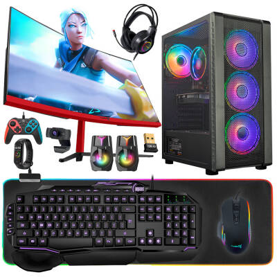 Turbox Tx5005 i7 2600 16GB Ram 1TB SSD 4GB GTX1650 27 Curved Oyun Hazır Sistem - 1